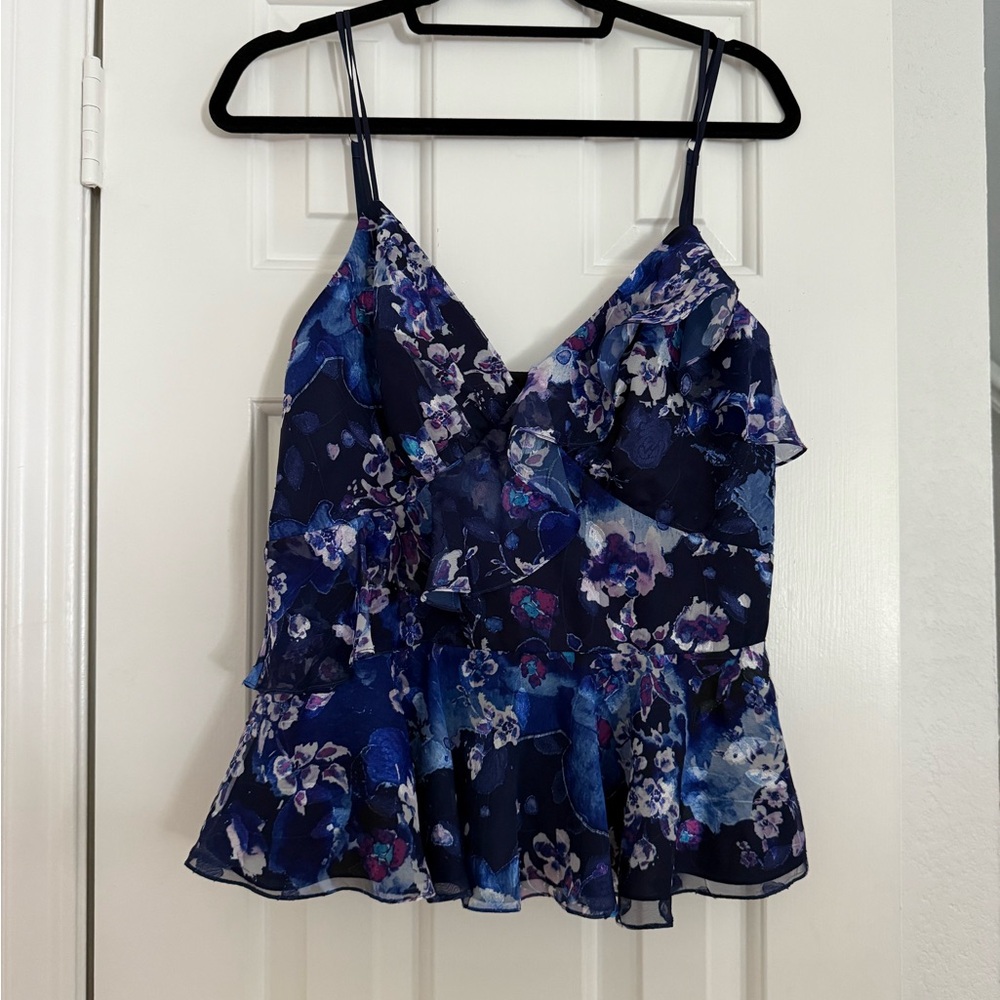 Marchesa Notte Ruffled Blouse Size 10